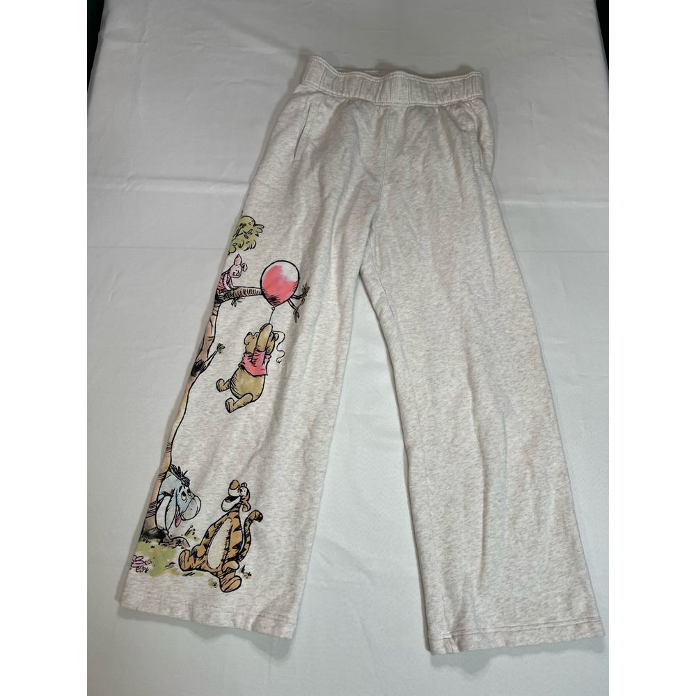 Disney Winnie the Pooh & Friends Wide Leg Graphic Lounge Pants Size M Parks